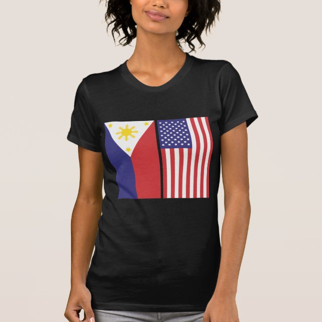 PI and US Flags T-Shirt (Front)