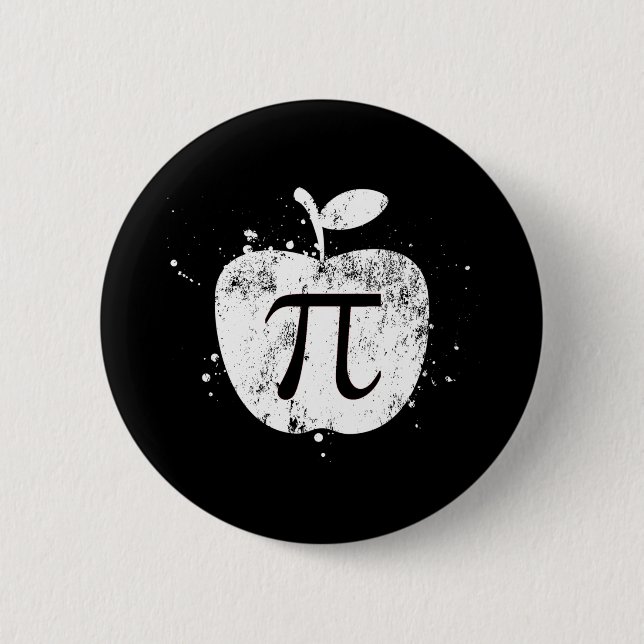 Pi  Apple Pie Funny 6 Cm Round Badge (Front)