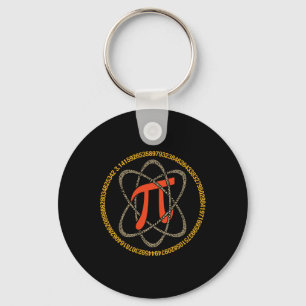 Pi Atom - Pi Day And Math Lover Gift  Key Ring
