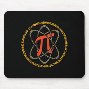 Pi Atom - Pi Day And Math Lover Gift Mouse Pad
