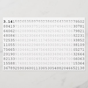 Pi Celebrate 3.14 Pi Day Stationery