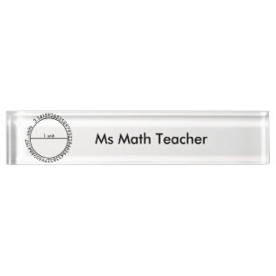 Pi Circle Nameplate