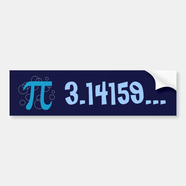 Pi Circles Bumper Sticker (Front)