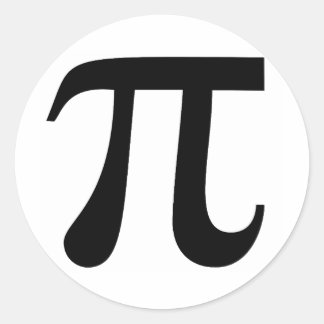 Pi Classic Round Sticker