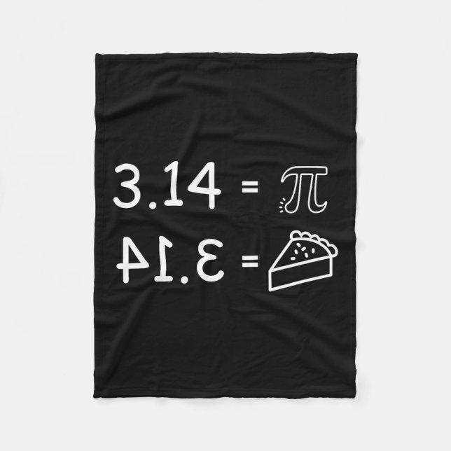 Pi Conspiracy Pie Fun Pi Day Math  Fleece Blanket (Front)