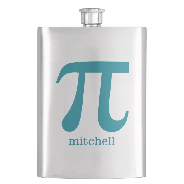 Pi custom monogram flask (Front)