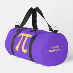 Pi custom name duffle bag