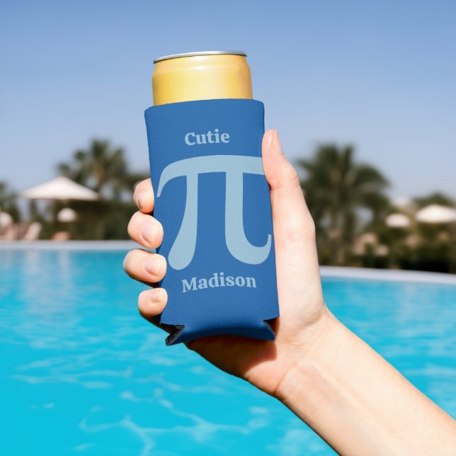Pi / Cutie Pi custom name Seltzer Can Cooler (In Situ Pool)