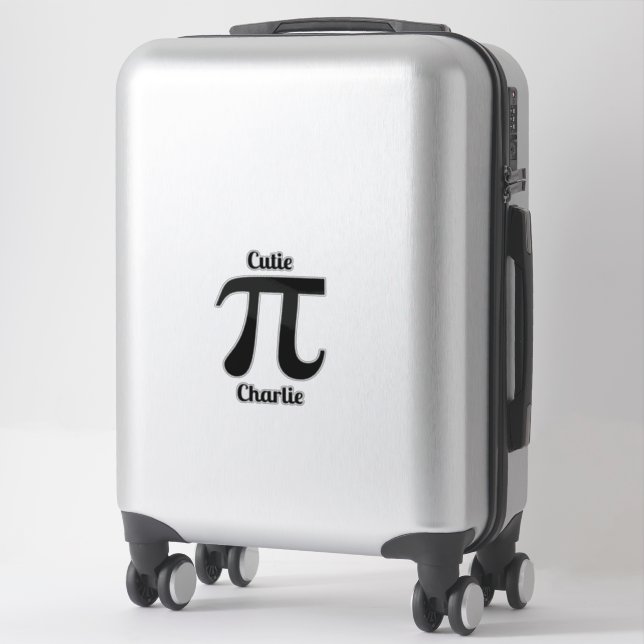 Pi / Cutie Pi custom text (Suitcase)