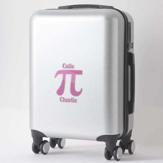 Pi / Cutie Pi custom text (Suitcase)
