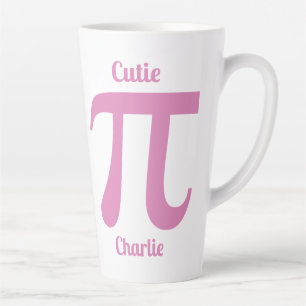 Pi / Cutie Pi custom text Latte Mug