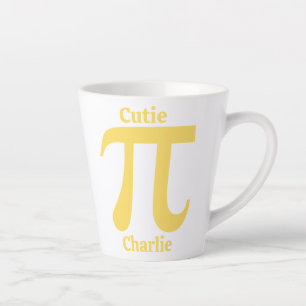 Pi / Cutie Pie custom name Latte Mug