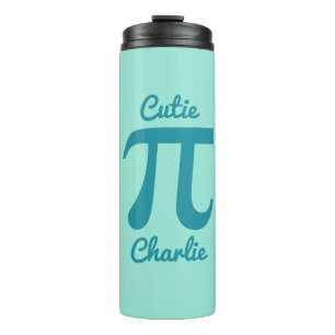 Pi / Cutie Pie custom text & colour tumbler