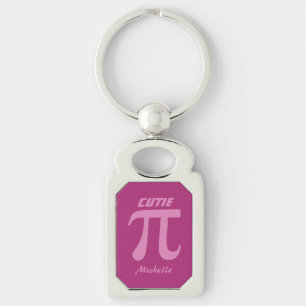Pi / Cutie Pie custom text key chain
