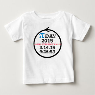 Pi Day 2015 baby tshirt