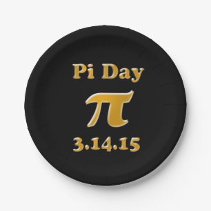 Pi Day 2015 Paper Plates