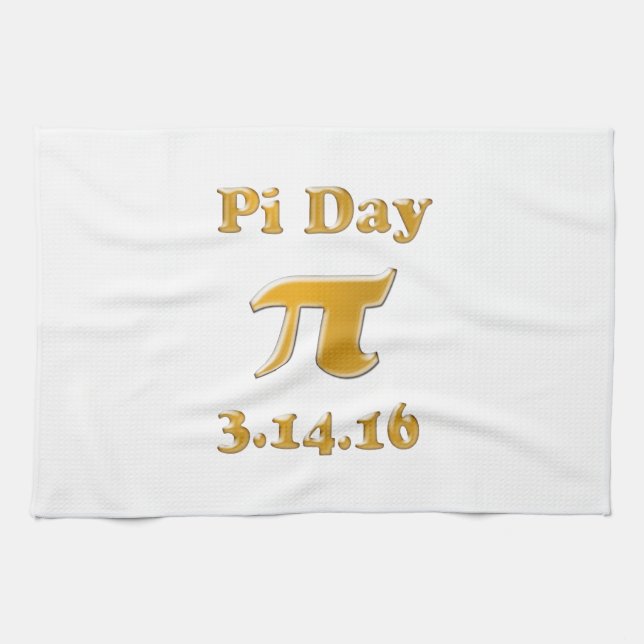 Pi Day 2016 Tea Towel (Horizontal)