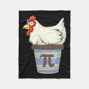 Pi Day 2025 Math Lover Mathematics Chicken Pot Pie Fleece Blanket