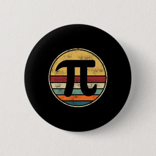 Pi Day 2025 Math Lover Mathematics Retro Vintage D 6 Cm Round Badge