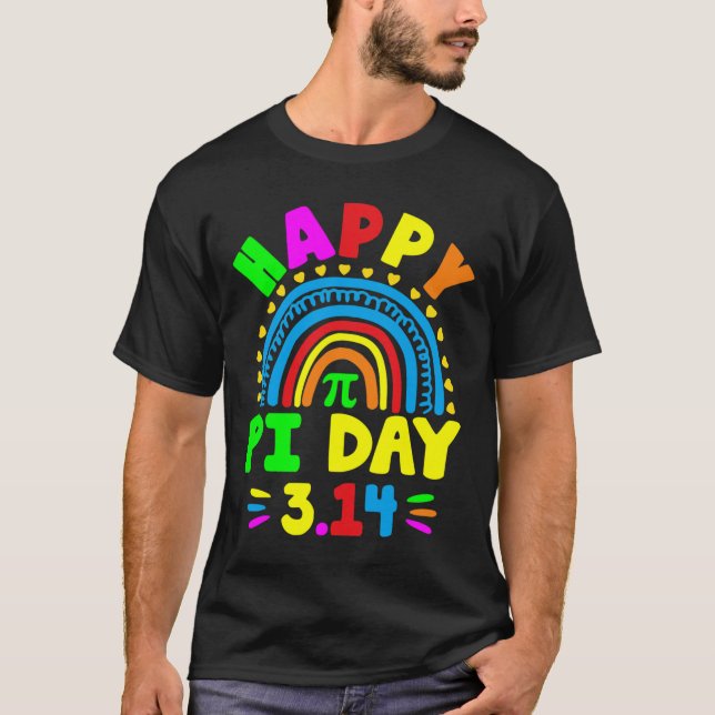 Pi Day 2025 Pi Day Rainbow  T-Shirt (Front)
