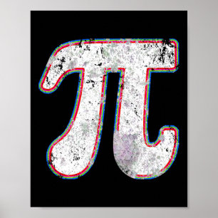 Pi Day 2025 Retro Vintage Math Teacher Women Men K Poster
