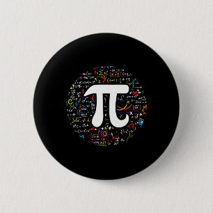 Pi Day 3.14159 Pi Symbol Science And Math Teacher 6 Cm Round Badge