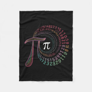 Pi Day 3.14159 Pi Symbol Science And Math Teacher Fleece Blanket