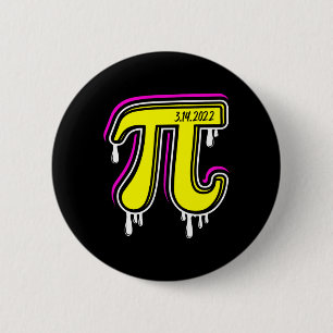 Pi Day 3.14.2025 Bright  6 Cm Round Badge