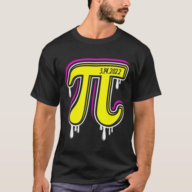Pi Day 3.14.2025 Bright  T-Shirt (Front)