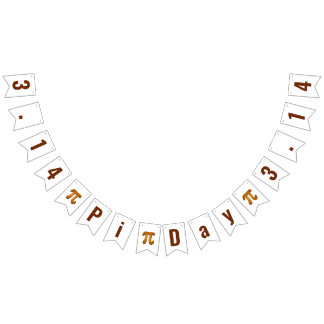 Pi Day 3.14 Bunting Flags