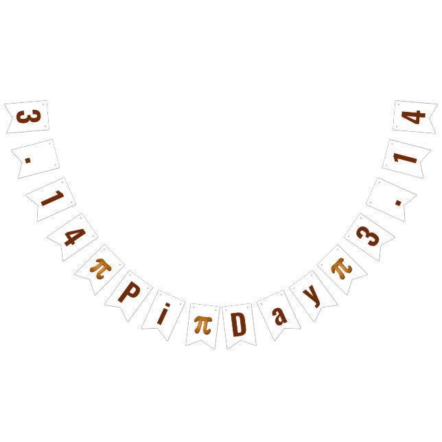 Pi Day 3.14 Bunting Flags (All)