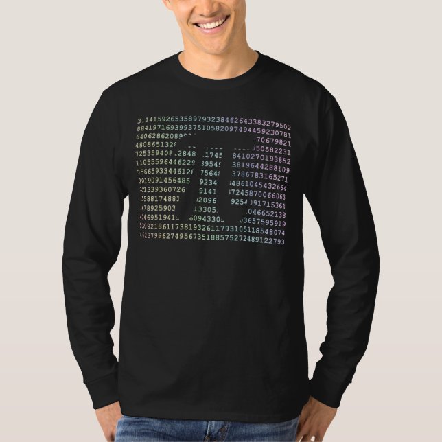 Pi Day  3 14 Cool Funny Nerd Math Geek 2017 Rainbo T-Shirt (Front)