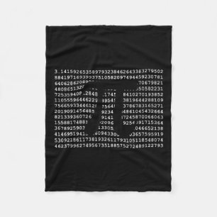 Pi Day 3.14 Cool Funny Nerd Math Geek Fleece Blanket