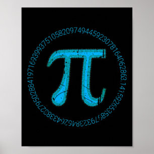 Pi Day 3.14 March 14th Math Teacher Vintage Pi Poster