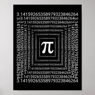 Pi Day 3.14 Math Teacher Kids Boys Girls Pi Day Poster