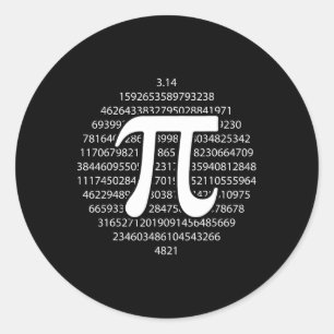Pi Day 3.14 Pi Day Funny Math Lover Happy Pi Day Classic Round Sticker