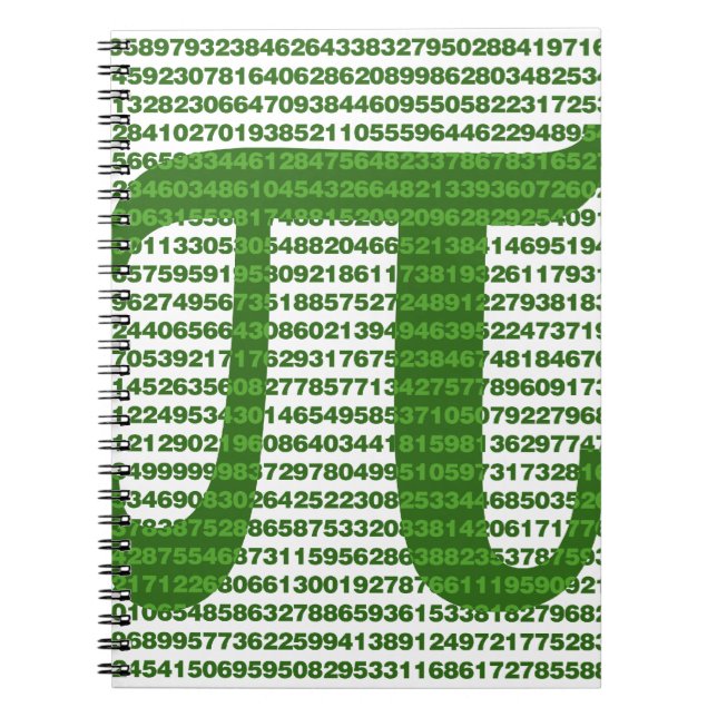 Pi Day 3.14 Spiral Notebook (Front)