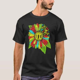 Pi Day 3 14 Sunflower Symbol Math Geek Nerd Teach T-Shirt