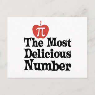 Pi Day 3.14 - The Most Delicious Number Postcard