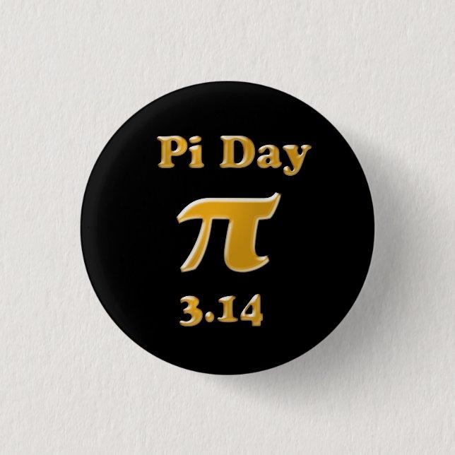 Pi Day 3 Cm Round Badge (Front)