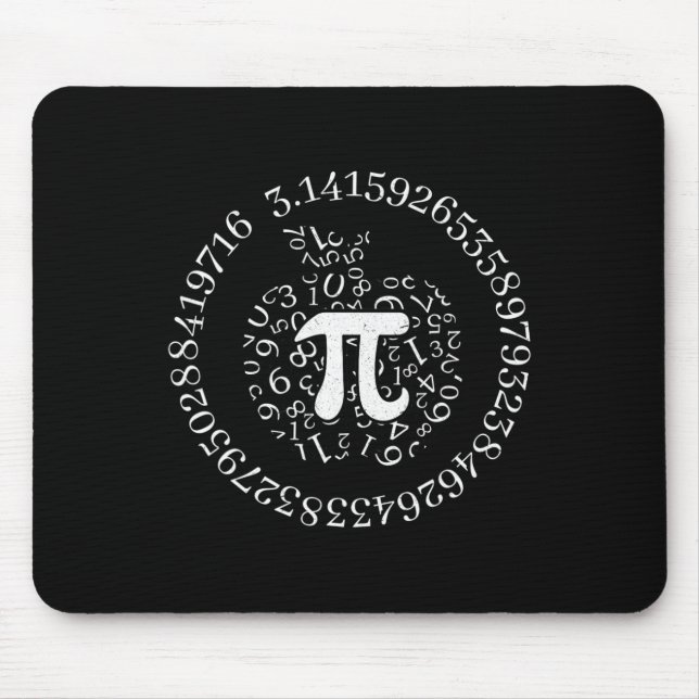 Pi Day Apple Graphic Cute Funny Math Lover Pie Pun Mouse Pad (Front)