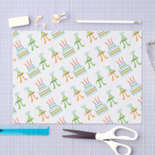 Pi Day Birthday March 14th Tissue Paper