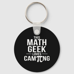Pi Day Camping Tee Math Geek Teacher Math Club Cam Key Ring