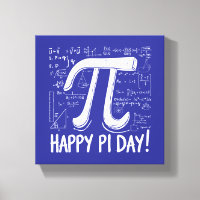 Pi Day Canvas Print – Stylish Math Art for Pi Day
