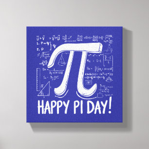 Pi Day Canvas Print – Stylish Math Art for Pi Day