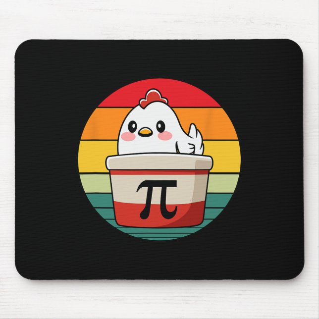 Pi Day Chicken Pot Pie Math Science Teacher Funny  Mouse Pad (Front)