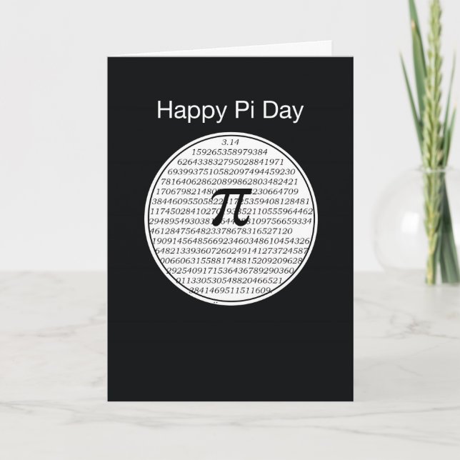 Pi Day Circle Card (Front)