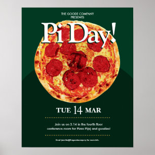 Pi Day Company Event   Pizza Party Poster