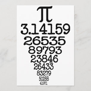 Pi Day compleye 3.14 Invitation