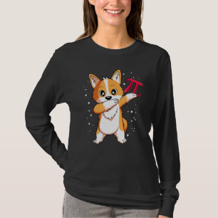 Pi Day Dabbing Corgi Dog 314 Symbol Math Nerd T-Shirt